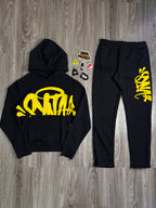 CONJUNTO SYNA WORLD WINTER MOLETOM - BLACK YELLOW