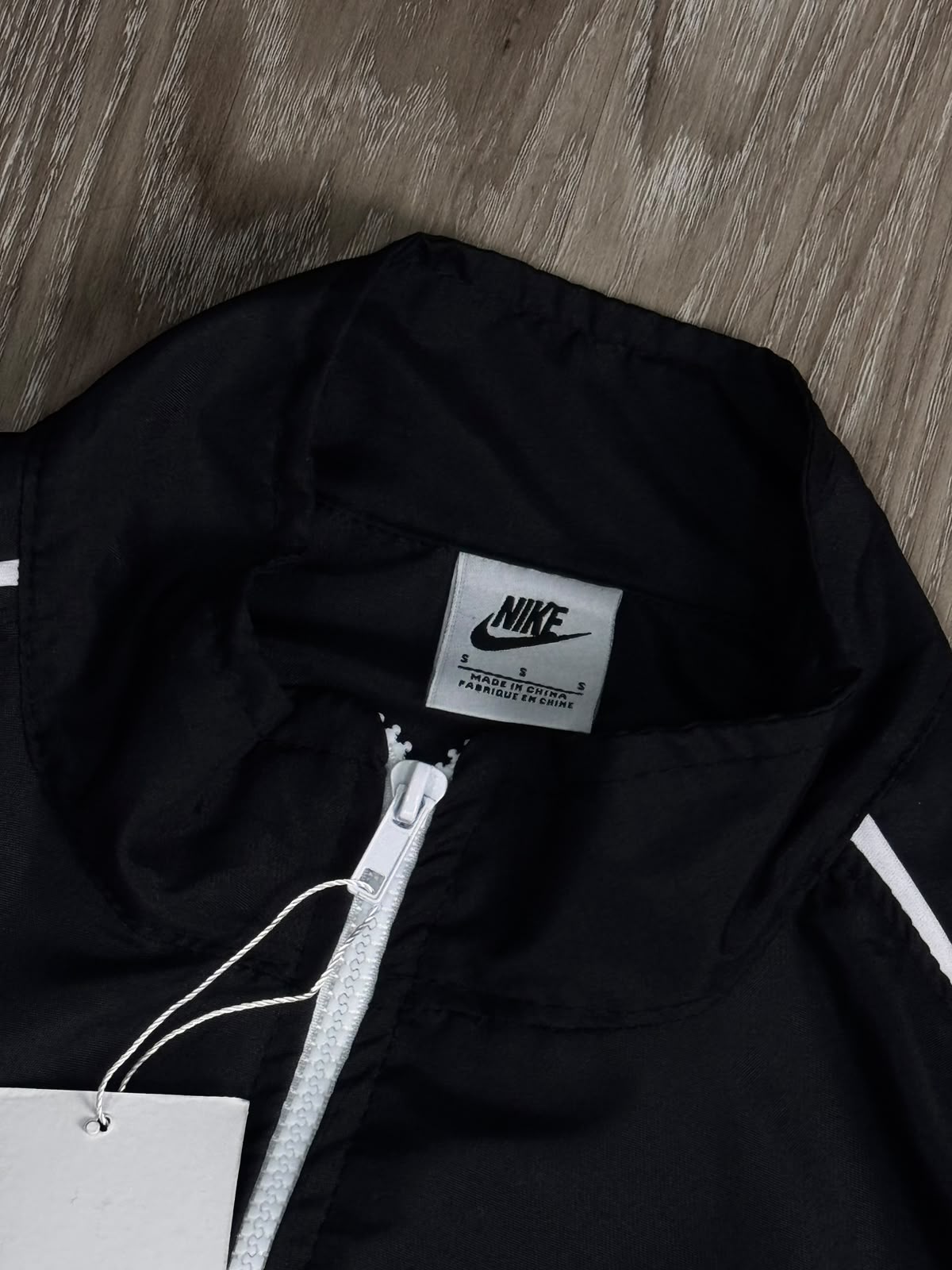 CONJUNTO TACTEL NK TRACKSUIT CLUB - PRETO
