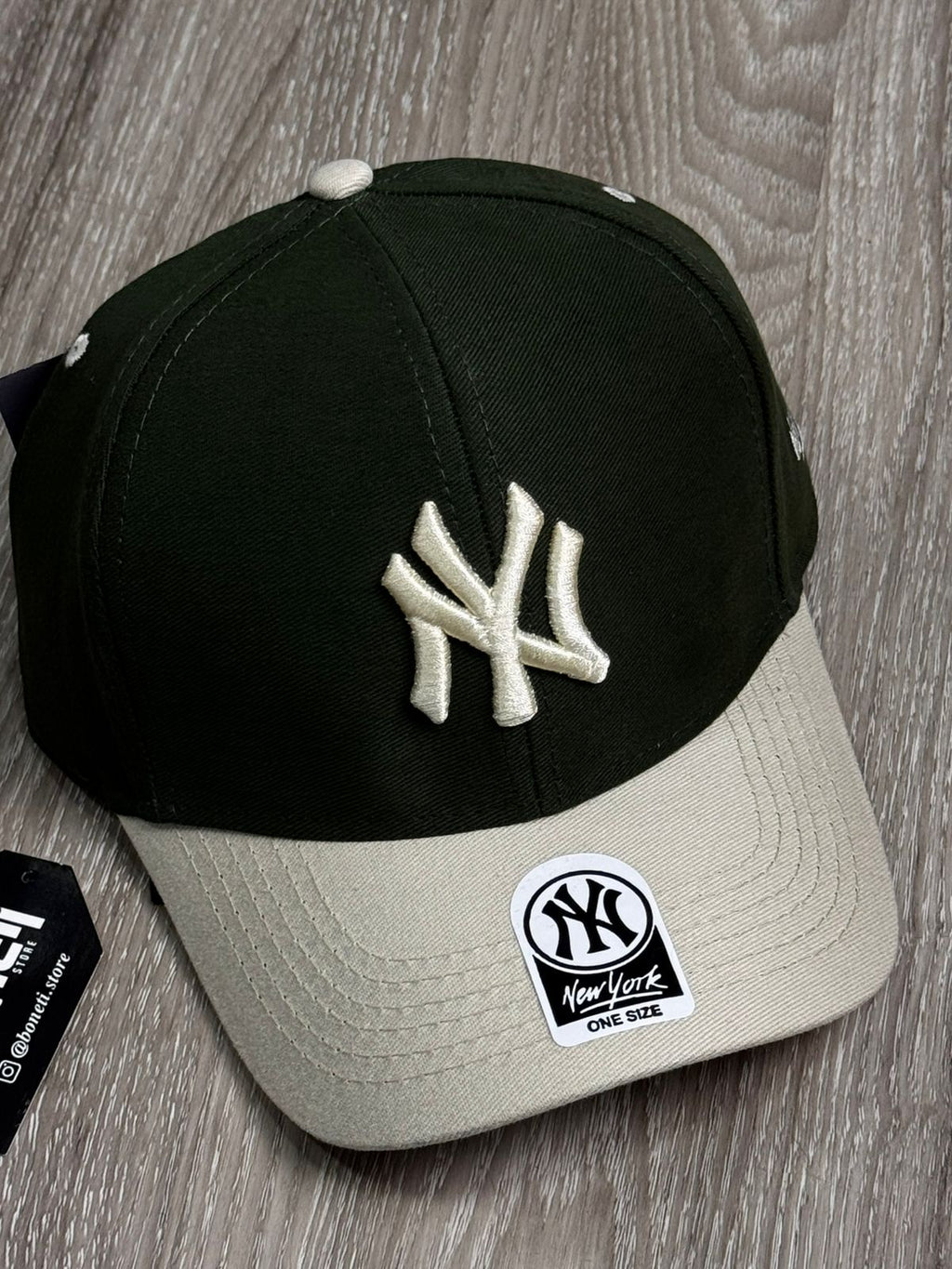 BONÉ NEW ERA LOGO - VERDE/CREME