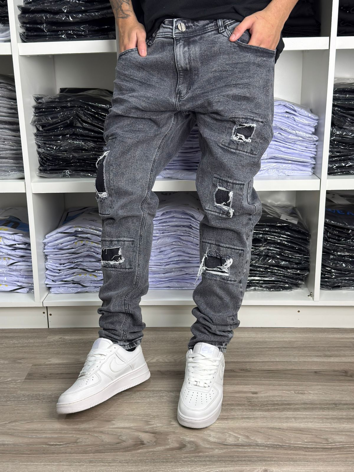 CALÇA JEANS ESCURO SKINNY CITY DENIM - 0106