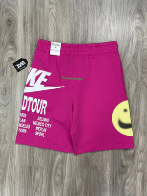 SHORTS MOLETOM NK WORLD TOUR - ROSA