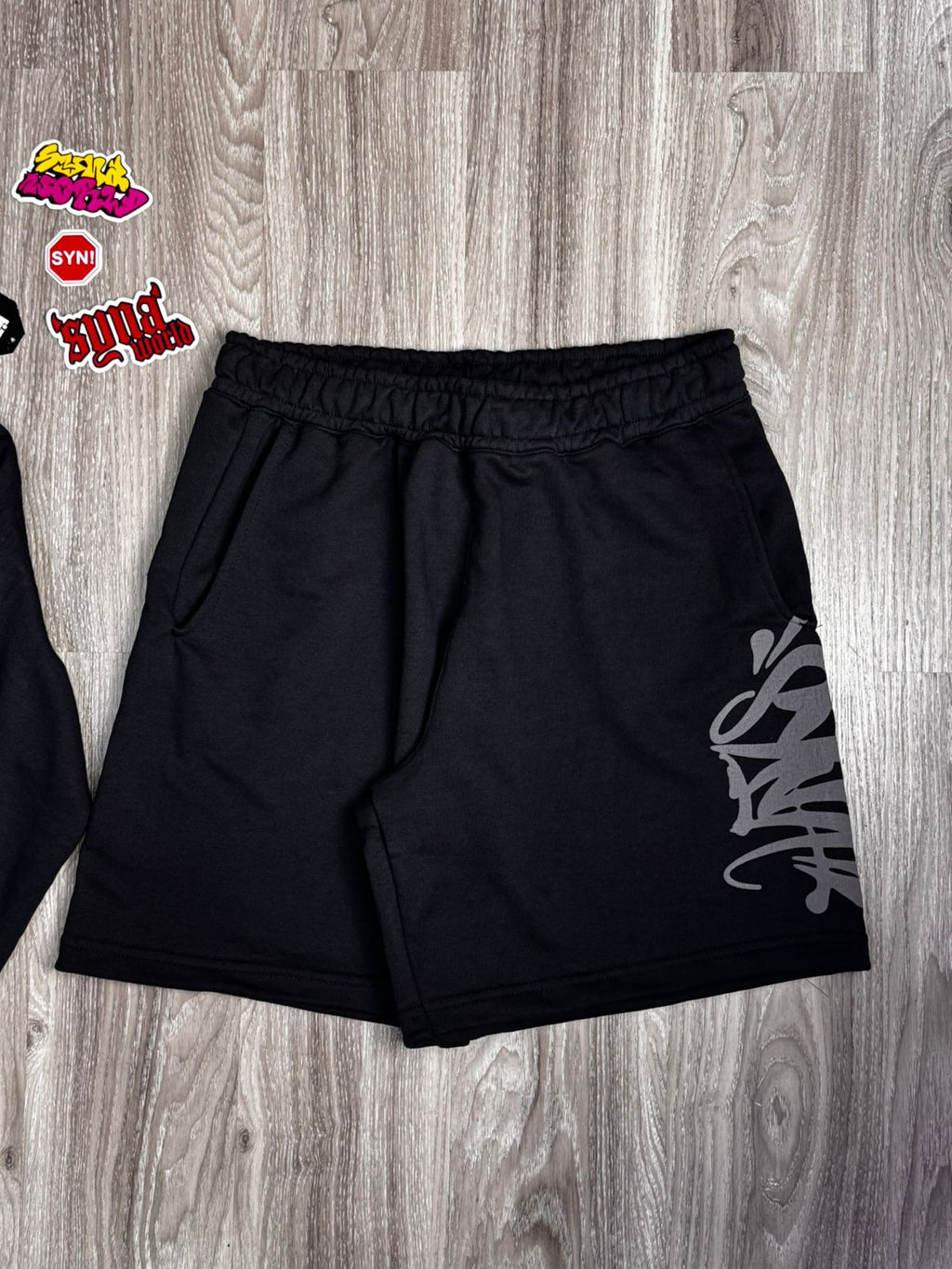 CONJUNTO SYNA WORLD MOLETOM - BLACK GREY