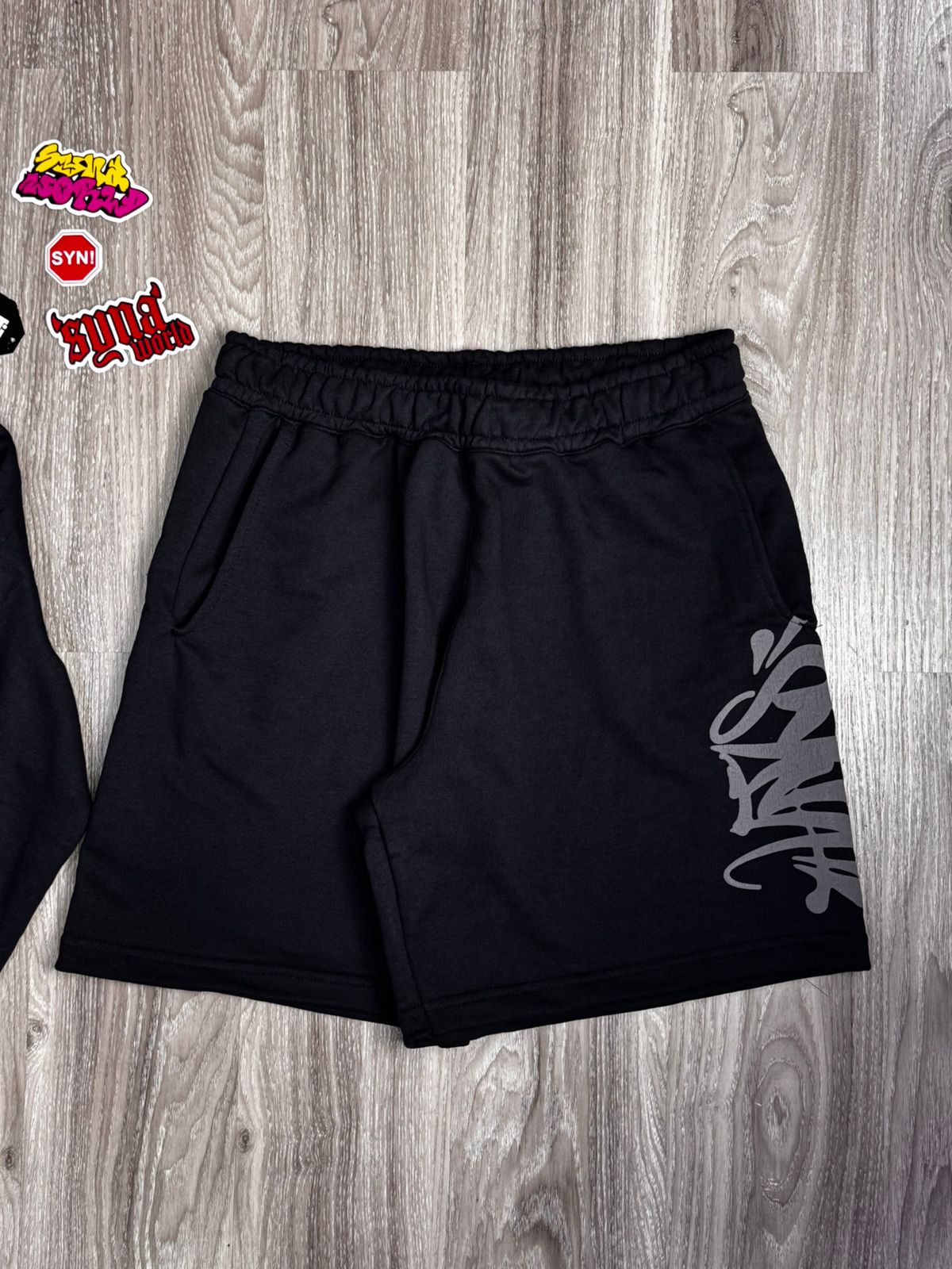 CONJUNTO SYNA WORLD MOLETOM - BLACK GREY