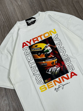 CAMISETA OVERSIZED RJ7 SENNA - OFFWHITE