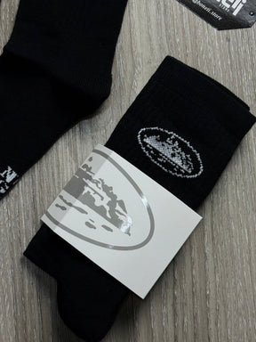 MEIA CANO ALTO CORTEIZ - PRETA