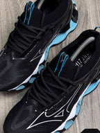 TÊNIS MZN WAVE PROPHECY 14 - PRETO E AZUL BEBÊ