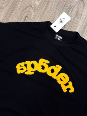 CAMISETA SP5DER LOGO - BLACK YELLOW