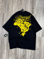 CAMISETA OVERSIZED OPLAN ICONS - PRETA