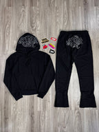 CONJUNTO SYNA WORLD WINTER MOLETOM - BLACK GREY