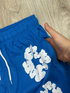 SHORTS MOLETOM DENIM TEARS - AZUL