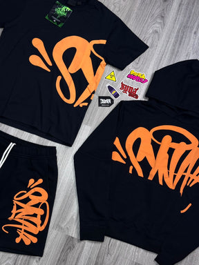 CONJUNTO SYNA WORLD + MOLETOM - BLACK ORANGE