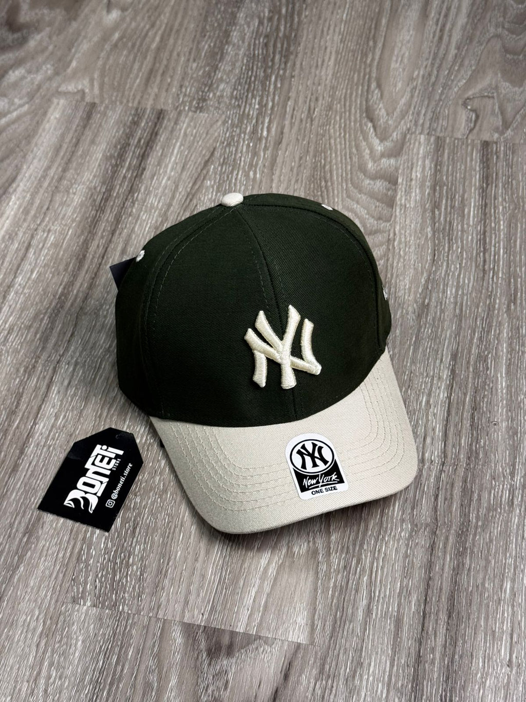 BONÉ NEW ERA LOGO - VERDE/CREME