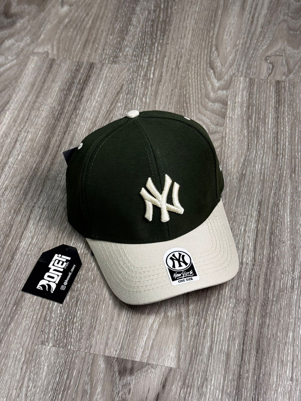 BONÉ NEW ERA LOGO - VERDE/CREME