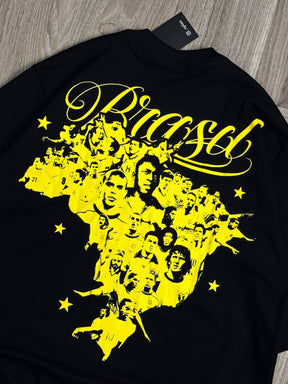 CAMISETA OVERSIZED OPLAN ICONS - PRETA