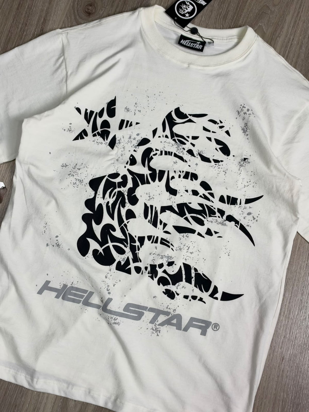 CAMISETA HELLSTAR THORN GLITTER - OFFWHITE