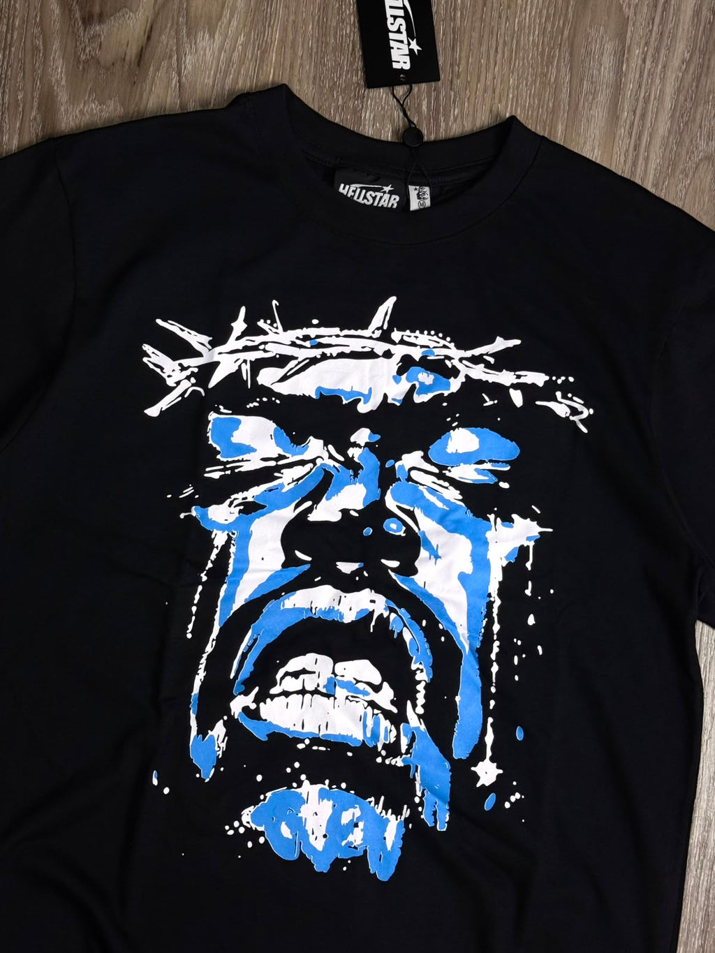 CAMISETA HELLSTAR JESUS WEPT - PRETA
