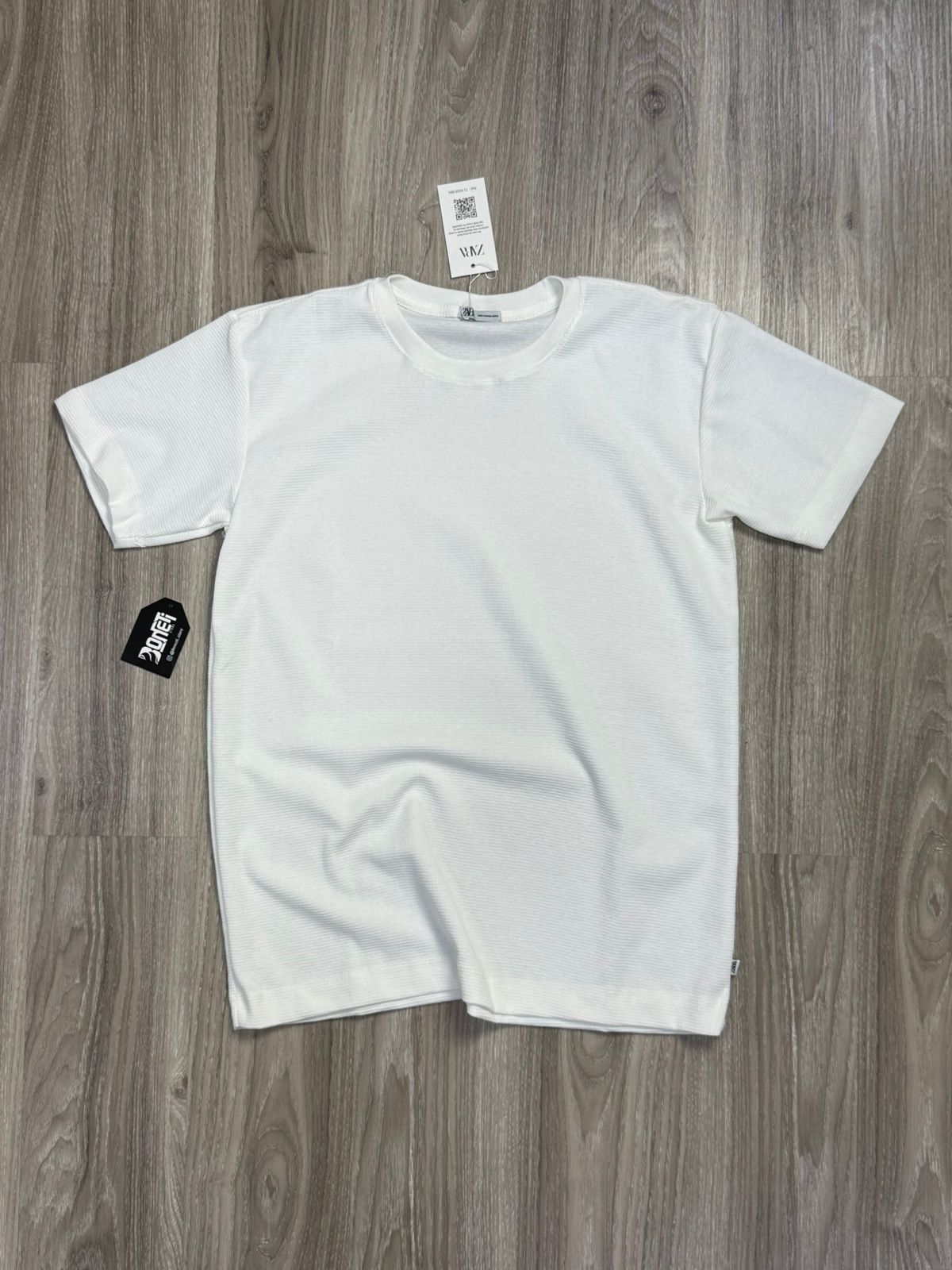 CAMISETA SLIM TRICOT ZARA - BRANCA