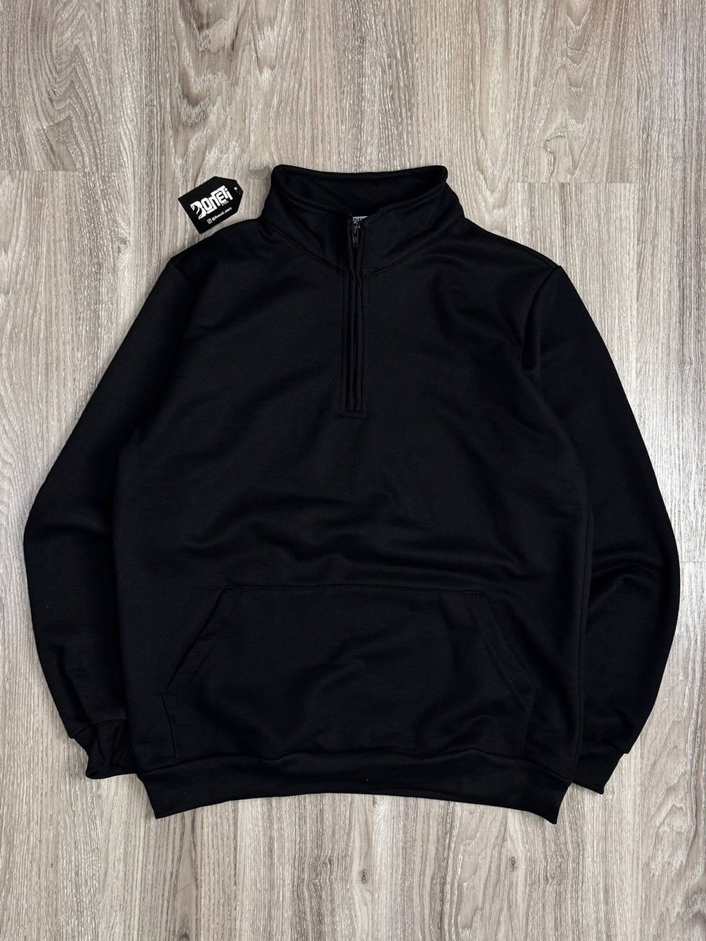 MOLETOM GOLA ALTA ZIP Z.A - PRETO