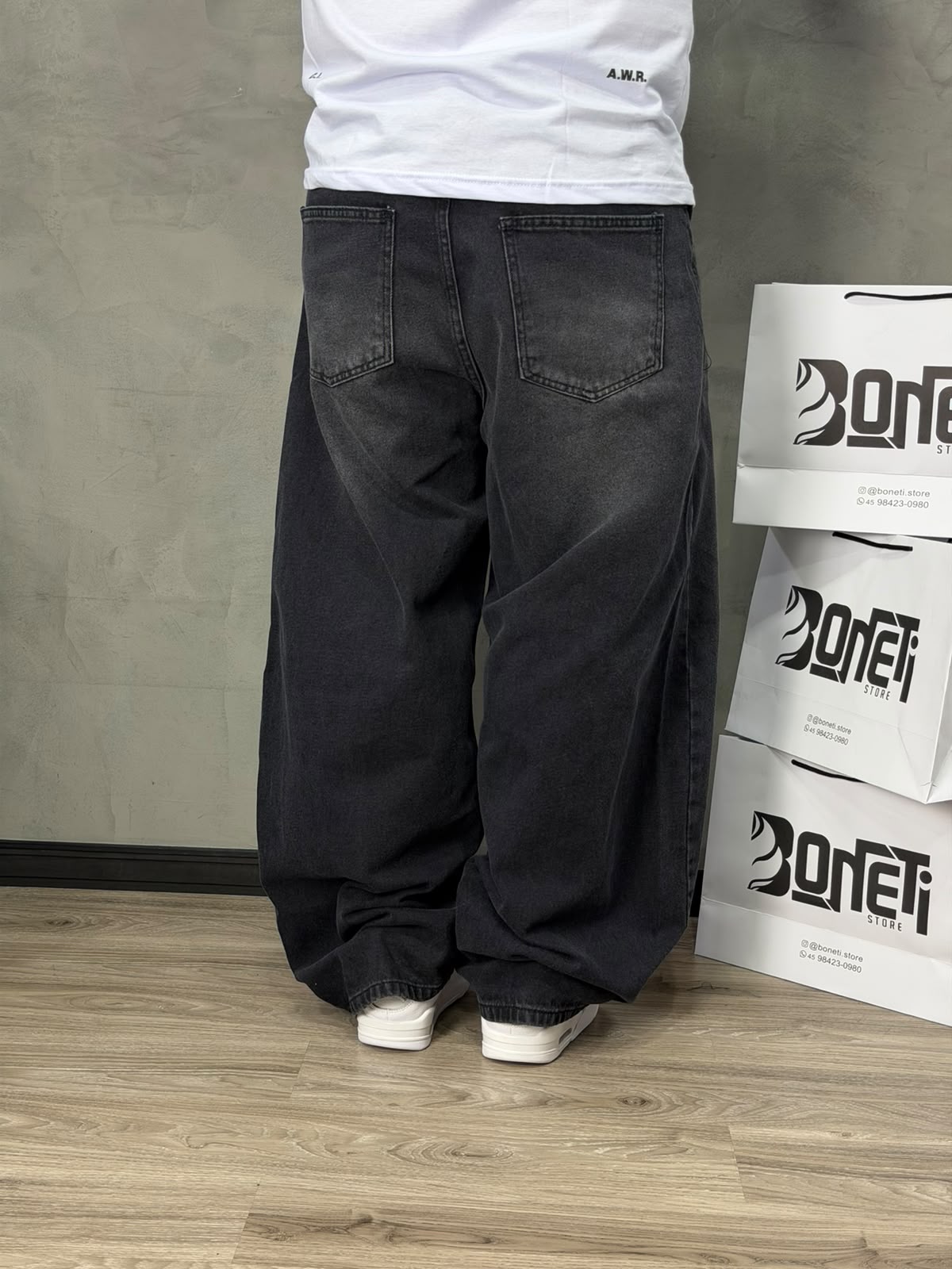 CALÇA JEANS BARREL ESCURA CITY DENIM - 6613