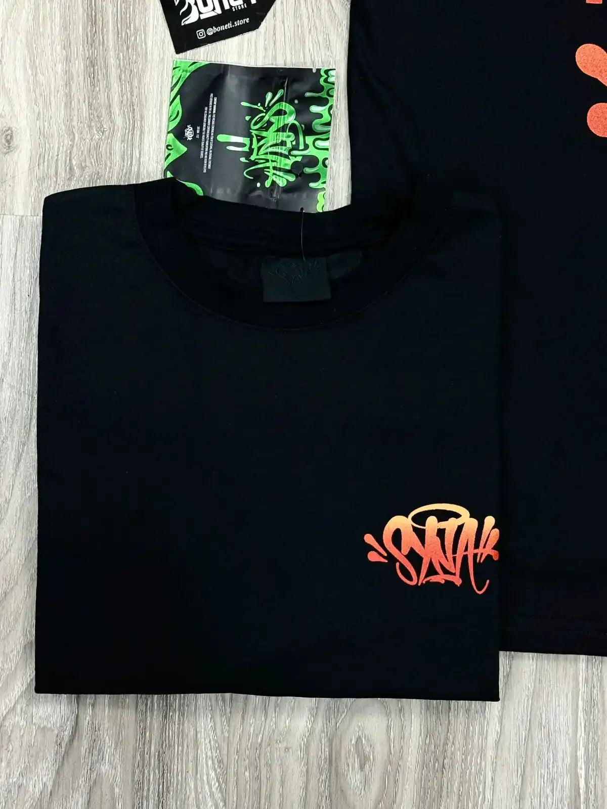 CAMISETA SYNA LORD FORGIVE - BLACK ORANGE