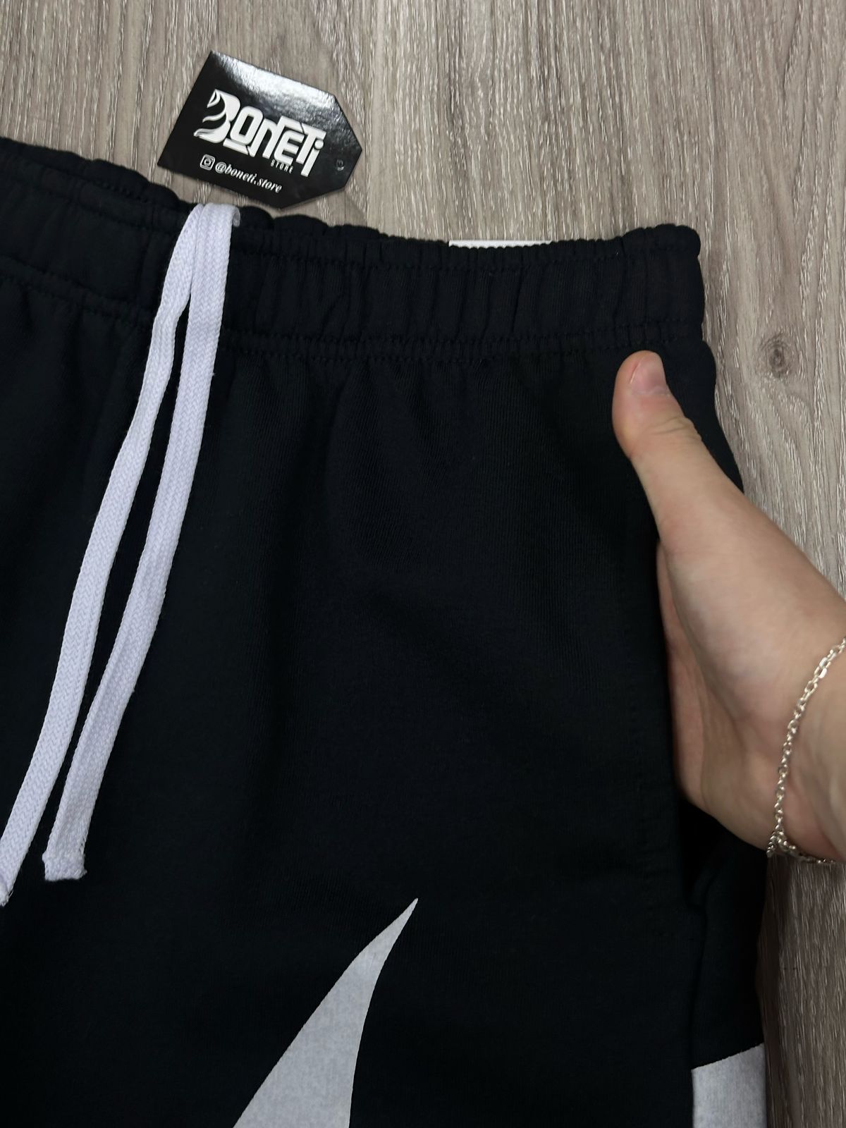 SHORTS MOLETOM NK BIG SWOOSH TM - PRETO