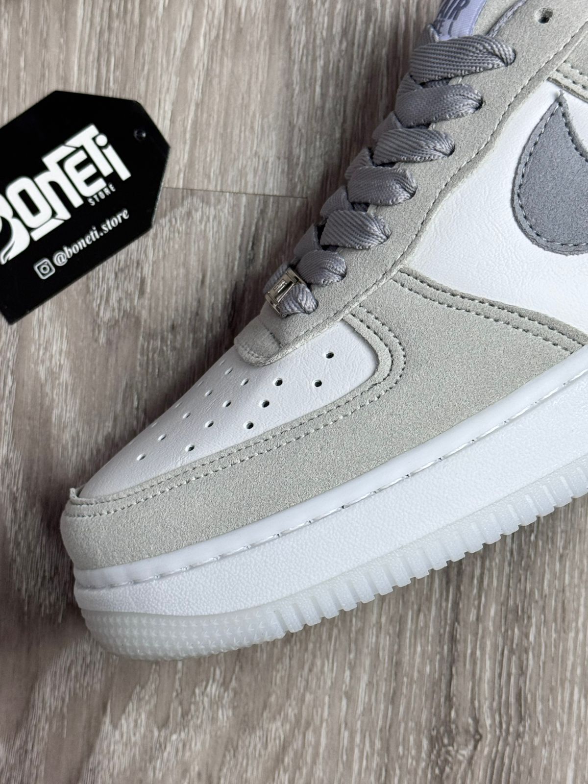 TÊNIS NK FORCE 1 - NATURAL GREY