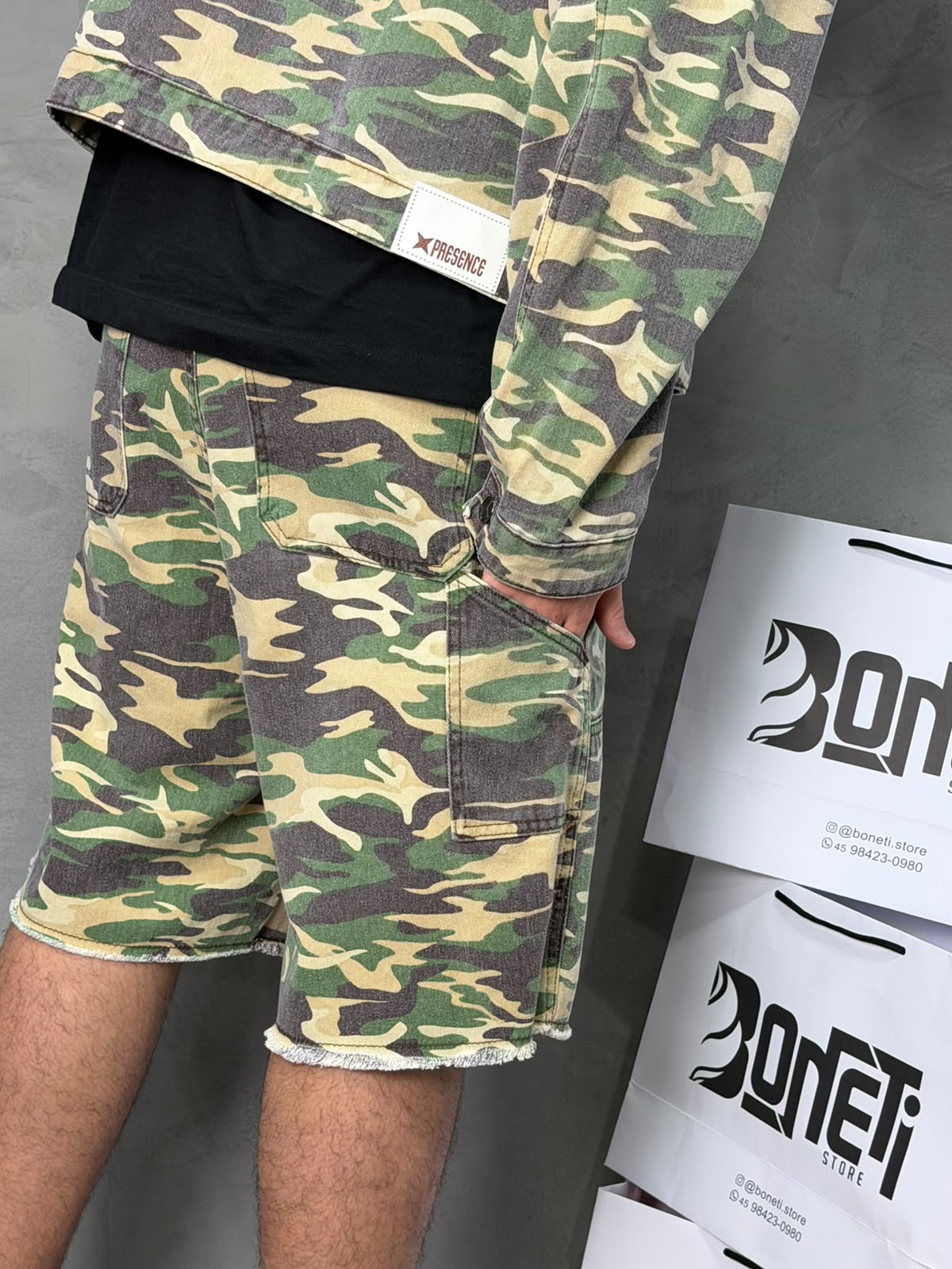 BERMUDA CARPINTEIRO PRESENCE CAMUFLADA