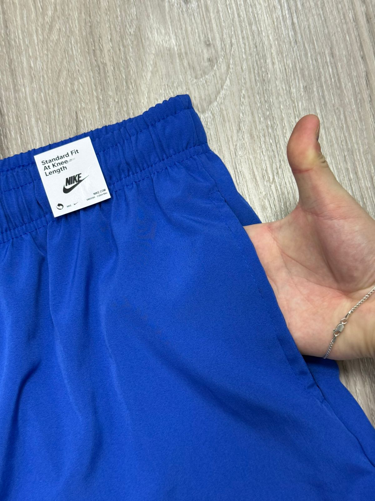 SHORTS TACTEL NK CLUB BORDADO - AZUL ROYAL