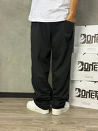CALÇA BAGGY MOLETOM PRETA MJ