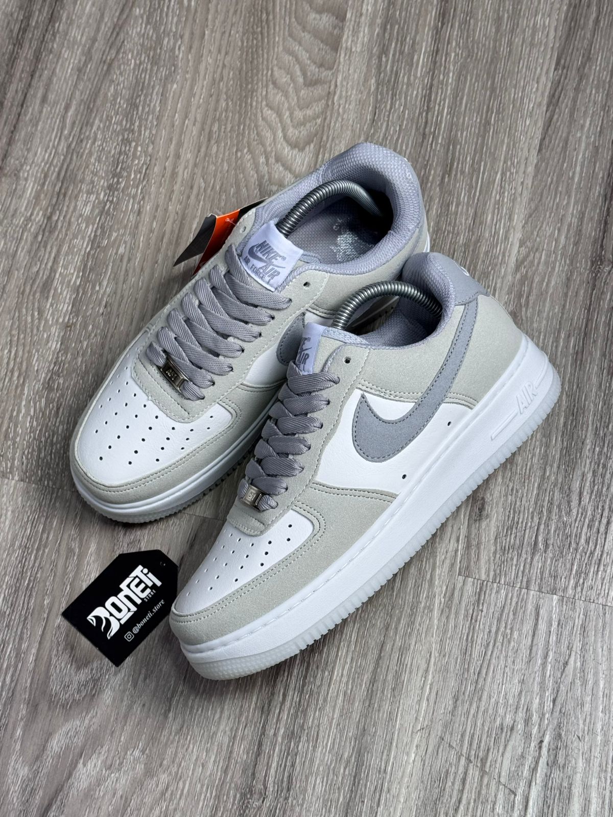 TÊNIS NK FORCE 1 - NATURAL GREY