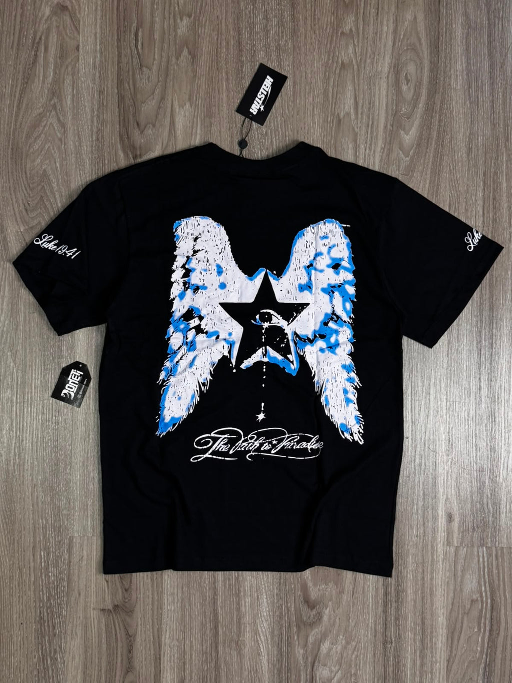 CAMISETA HELLSTAR JESUS WEPT - PRETA