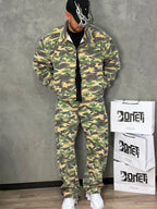 CALÇA JEANS BARREL PRESENCE CAMUFLADA