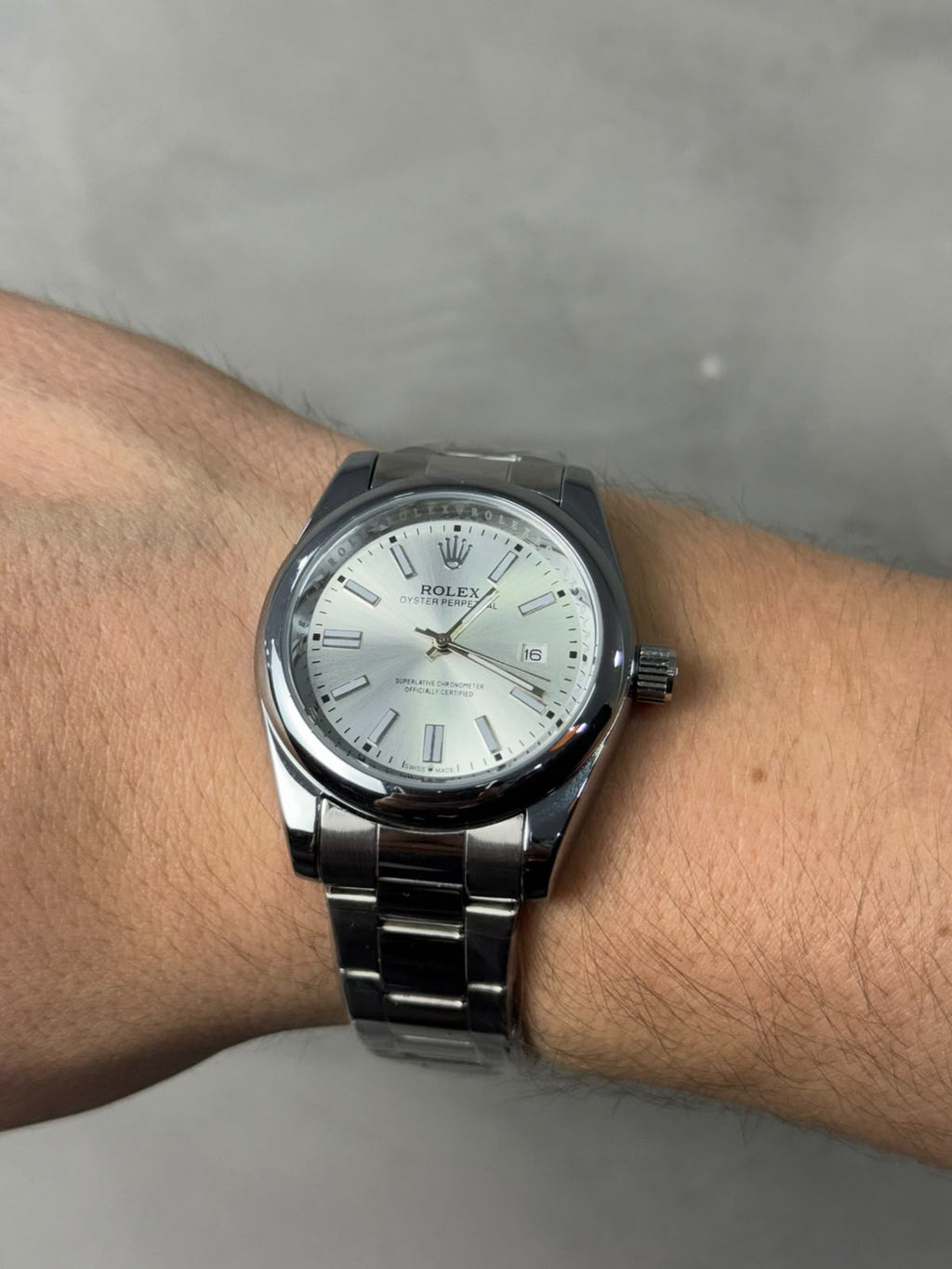 RELÓGIO ROLEX OYSTER 01 - PRATA