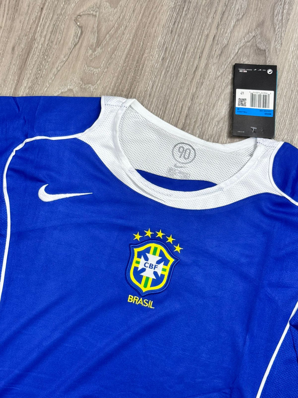 CAMISA RETRÔ BR 2004/05 TOTAL 90 - AZUL