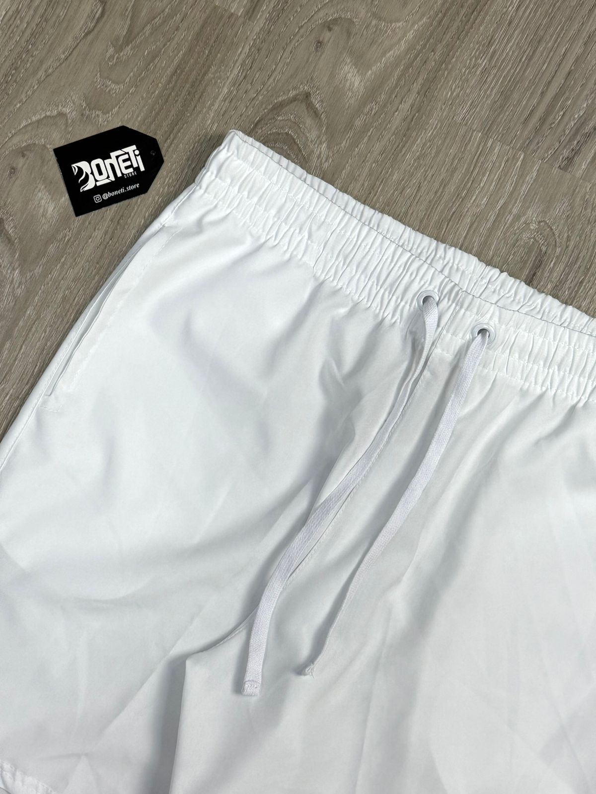 SHORTS TACTEL NK CLUB BORDADO - BRANCO