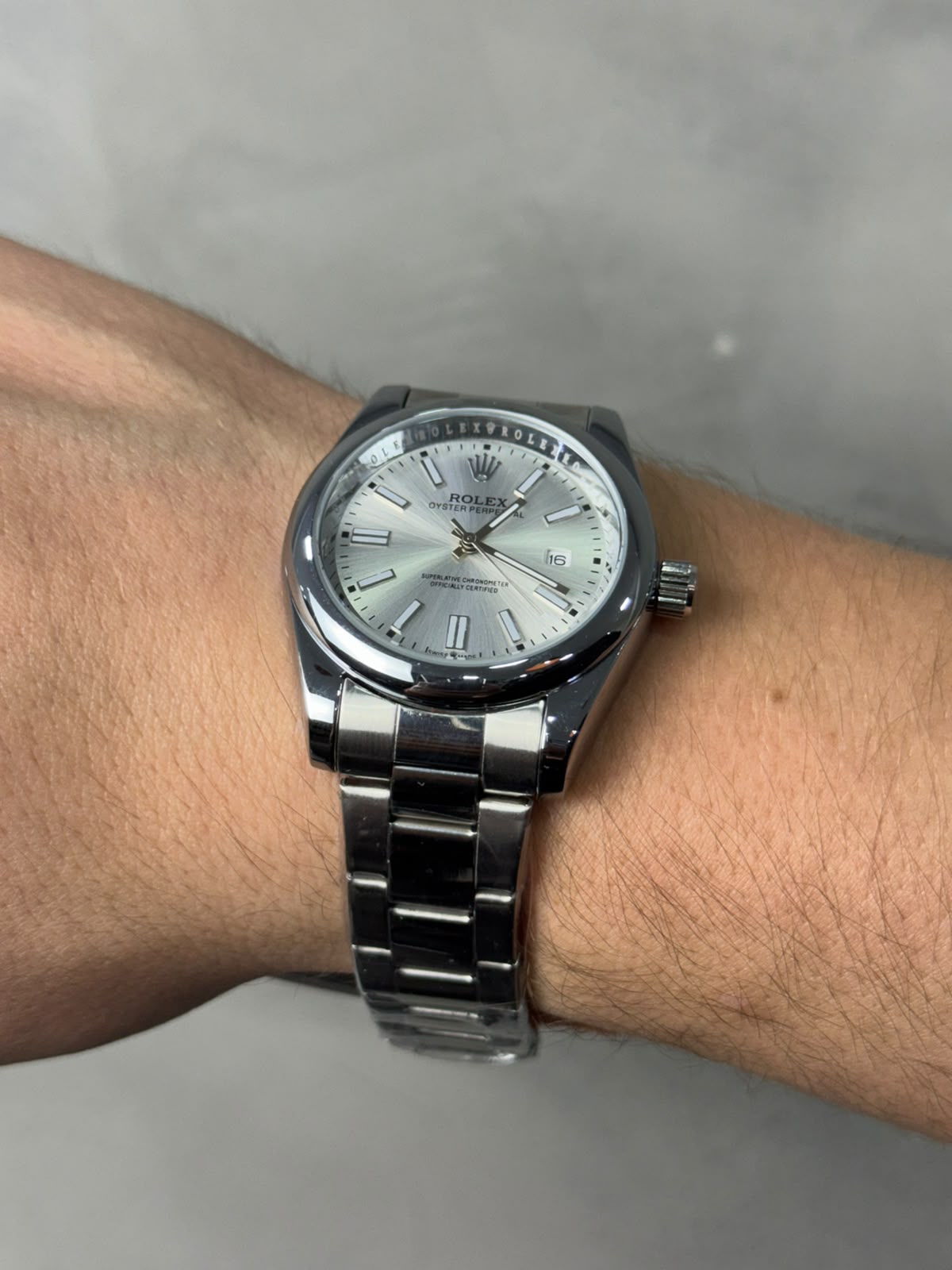 RELÓGIO ROLEX OYSTER 01 - PRATA