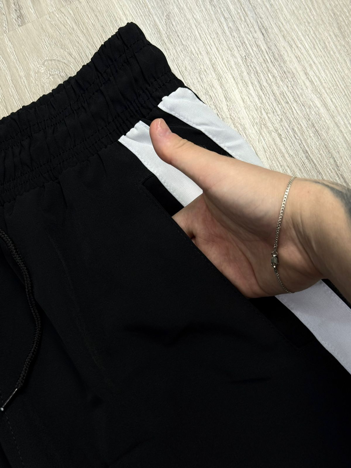 SHORTS TACTEL ADD CHELSEA LISTRA - PRETO