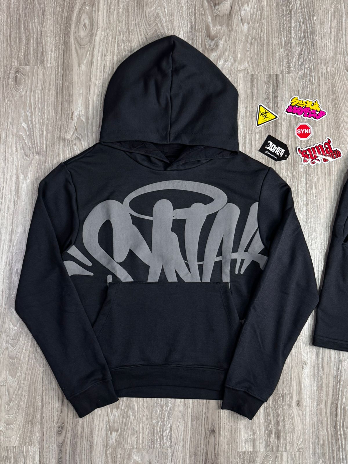 CONJUNTO SYNA WORLD MOLETOM - BLACK GREY
