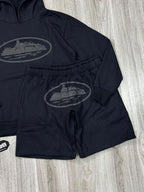 CONJUNTO CORTEIZ MOLETOM ISLAND - BLACK GREY