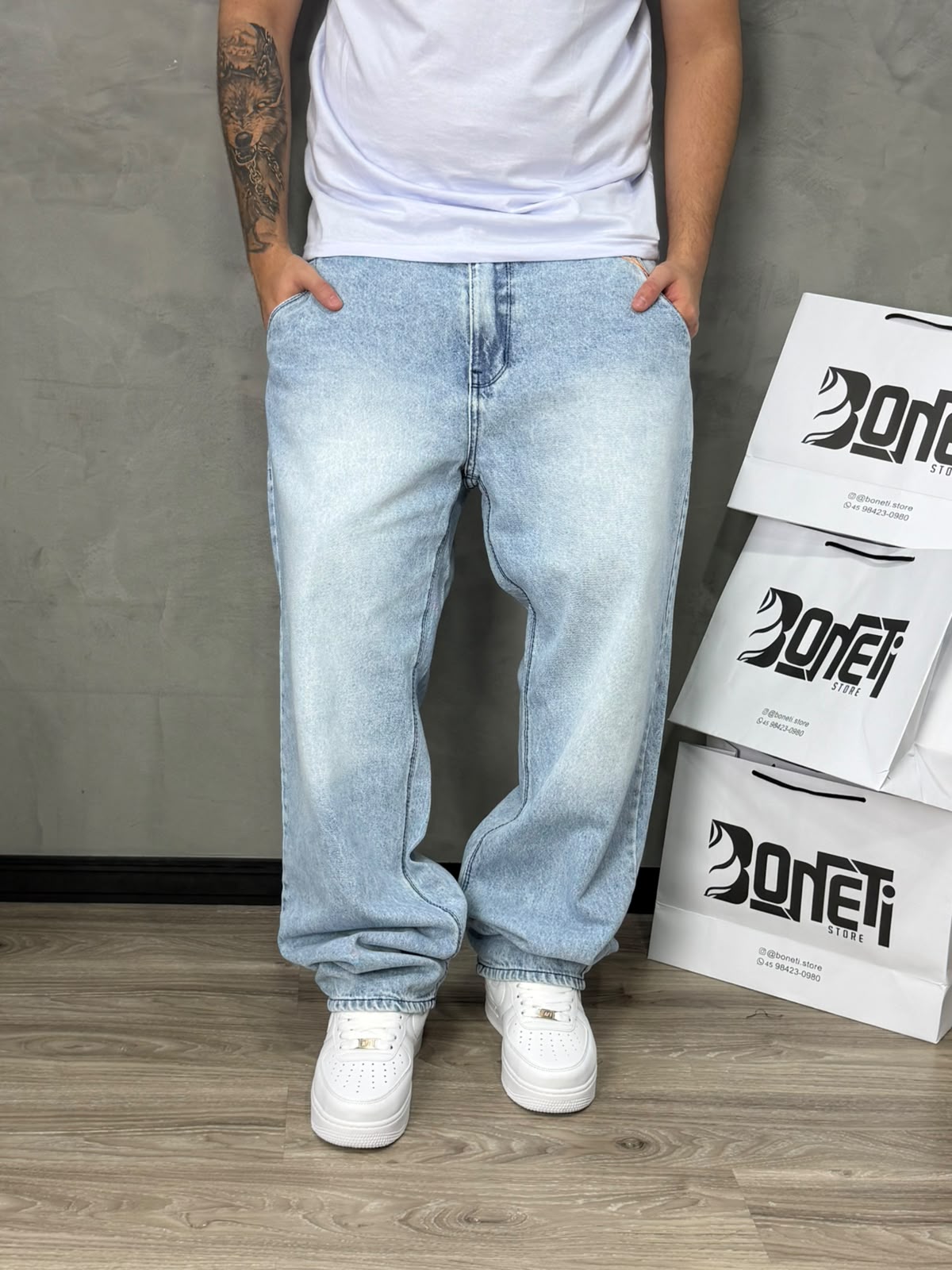 CALÇA JEANS RETA CLARA CITY DENIM - 6130