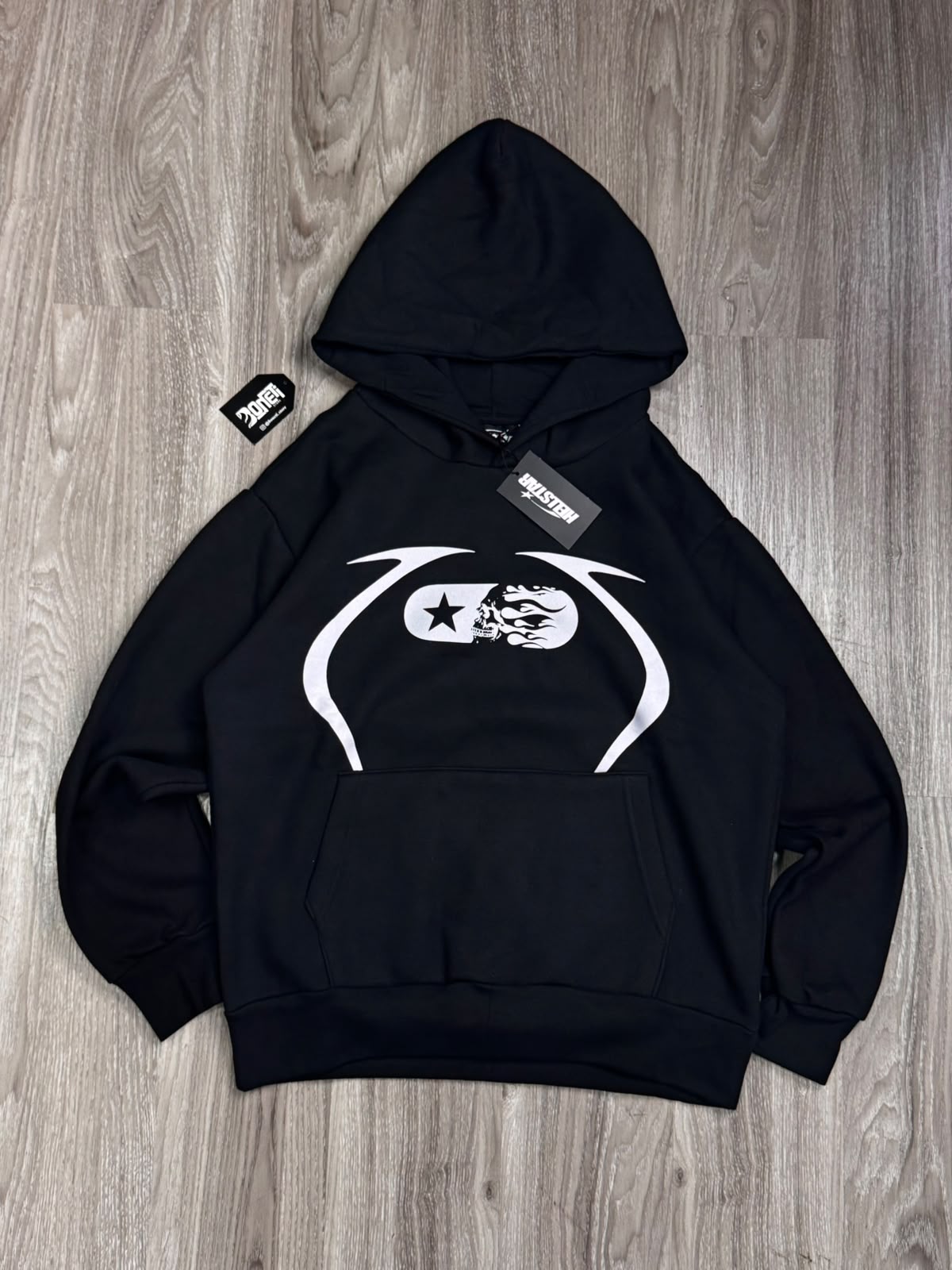 MOLETOM CANGURU HELLSTAR WARM UP - PRETO