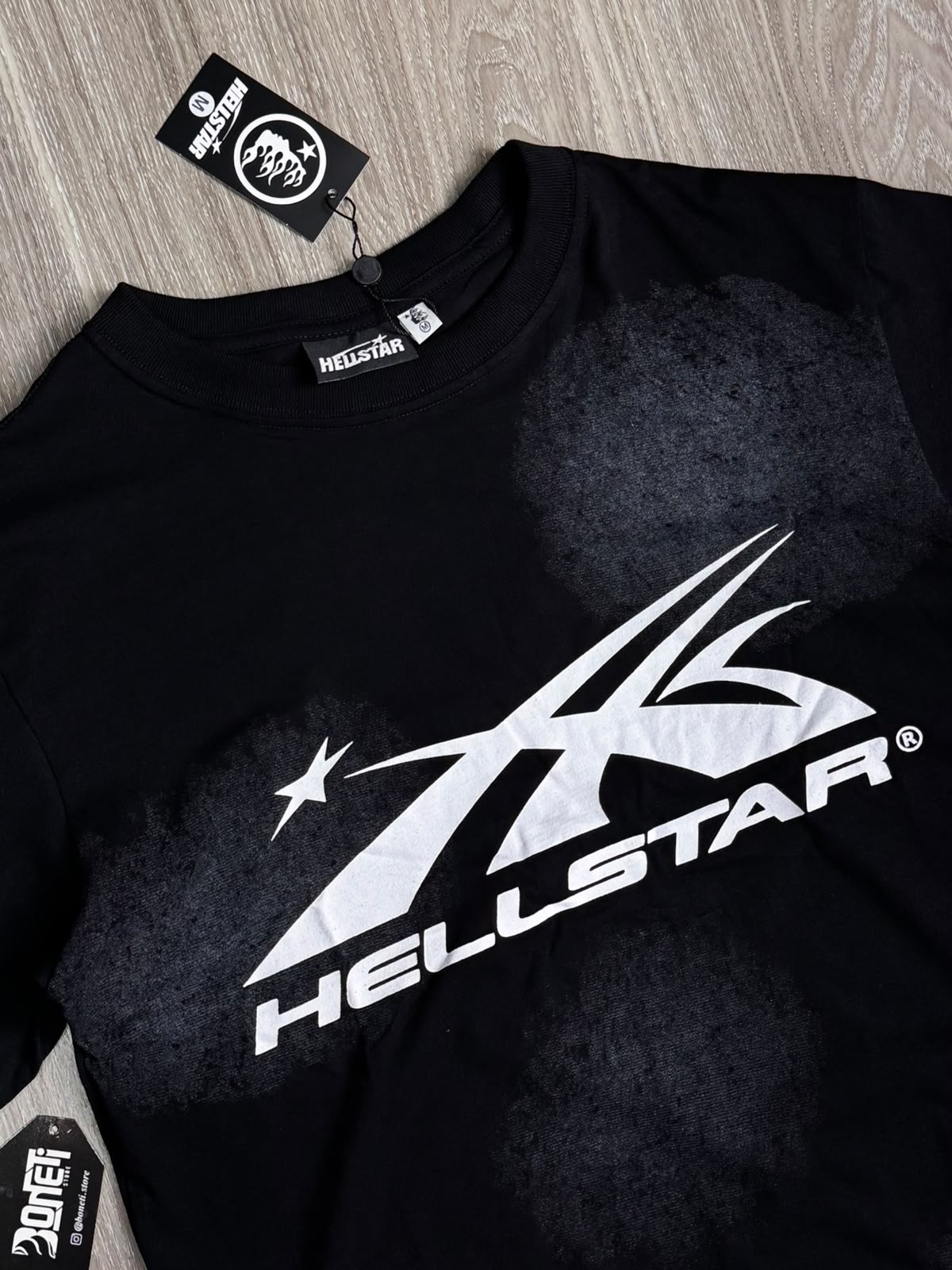 CAMISETA HELLSTAR WASHED - BLACK