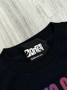 CAMISETA OVERSIZED RJ7 TRAVIS EXPLICIT - PRETA