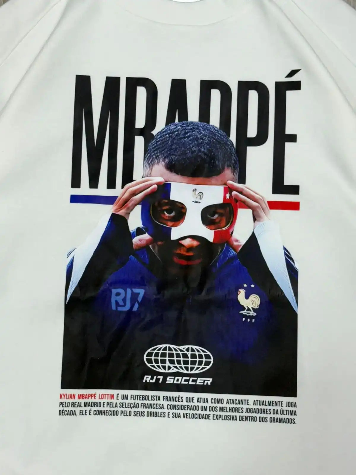 CAMISETA OVERSIZED RJ7 MBAPPÉ - OFFWHITE