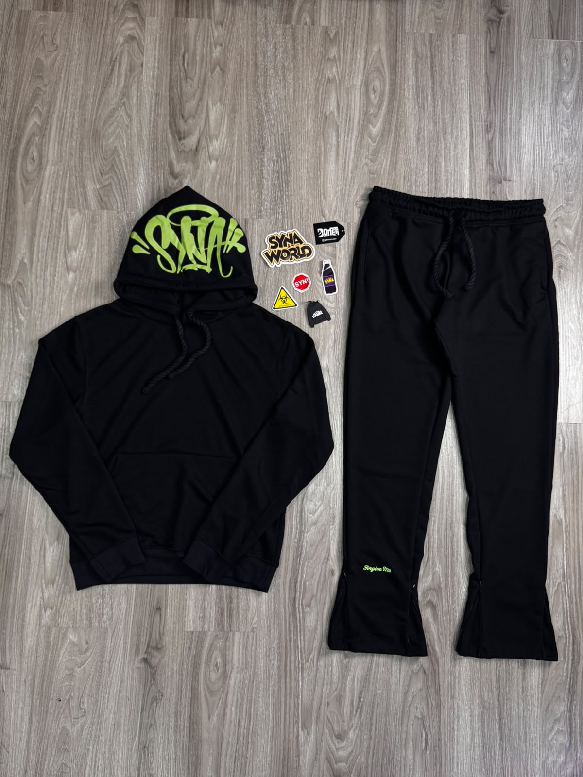 CONJUNTO SYNA WORLD WINTER MOLETOM - BLACK GREEN