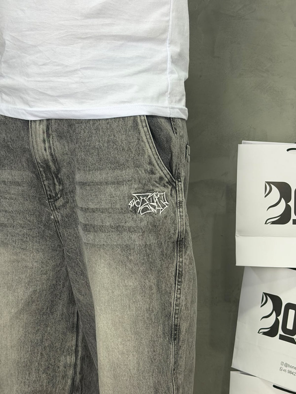 CALÇA JEANS RETA ESTONADO TRIPSIDE - 099