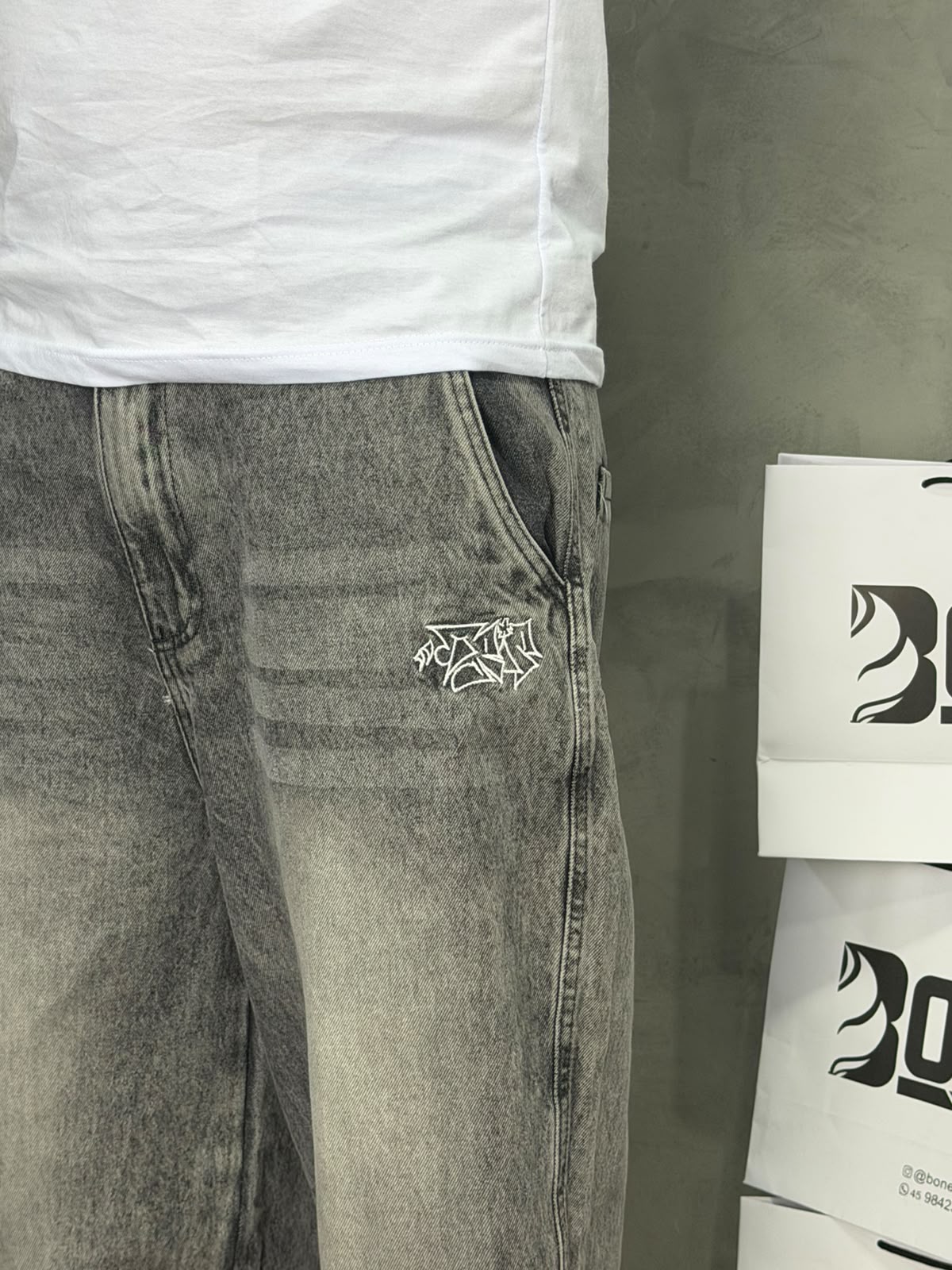CALÇA JEANS RETA ESTONADO TRIPSIDE - 099