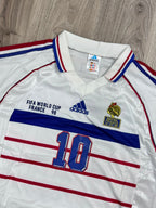 CAMISA RETRÔ FRANÇA WORLD CUP 98 ZIDANE
