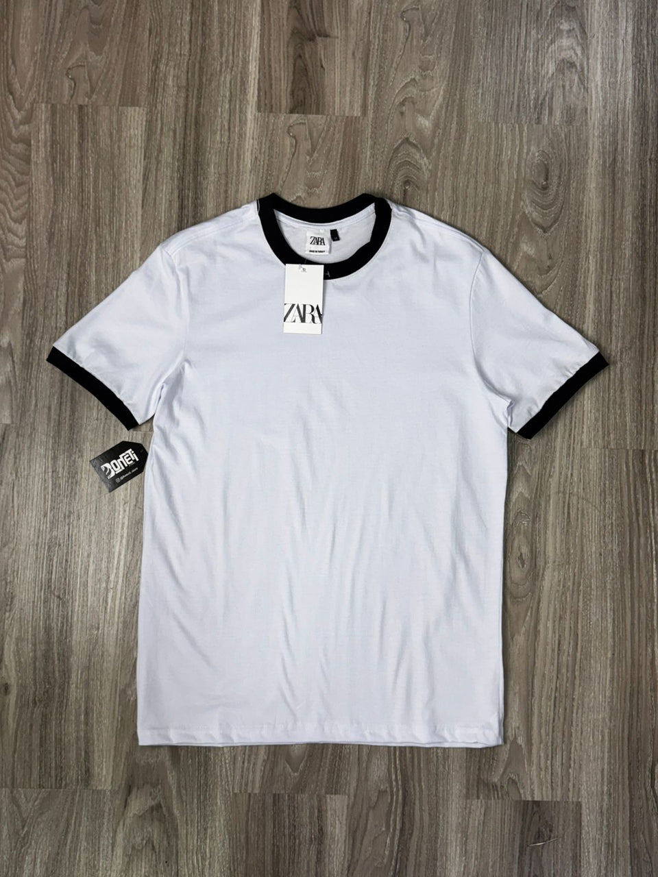 CAMISETA SLIM GOLA ZARA - BRANCA