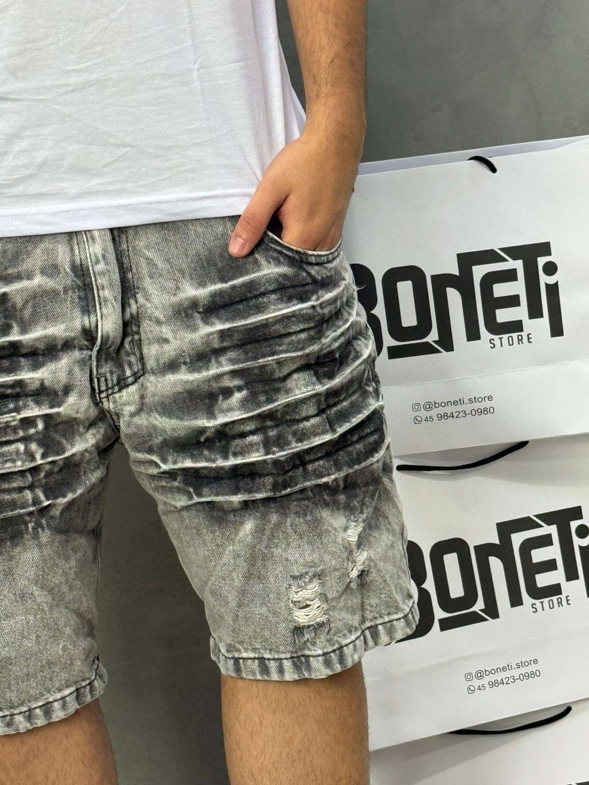 SHORTS JEANS ESTONADO JAY JONES - 8495